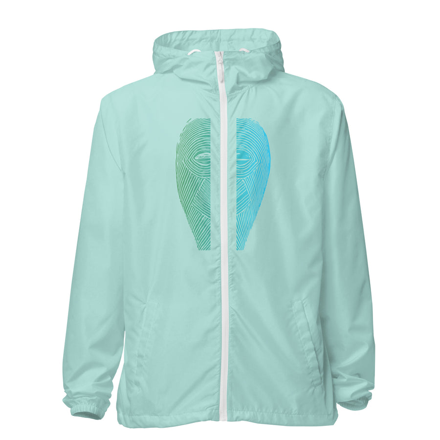The Blue Mask Masquerade Collection/ Unisex lightweight zip up windbreaker