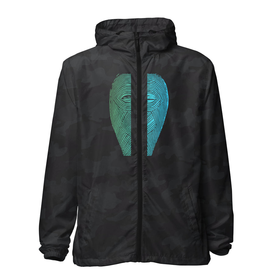The Blue Mask Masquerade Collection/ Unisex lightweight zip up windbreaker